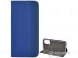 Gigapack álló, bőr hatású flip tok Samsung Galaxy A52 4G (SM-A525F) készülékhez, kék, textil mintás