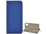 Gigapack álló, bőr hatású flip tok Samsung Galaxy M31s (SM-M317F) készülékhez, sötétkék, rombusz mintás