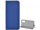 Gigapack álló, bőr hatású flip tok Samsung Galaxy S20 FE (SM-G780) készülékhez, sötétkék, rombusz mintás