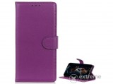 Gigapack álló, bőr hatású flip tok Samsung Galaxy S20 Plus (SM-G985F) készülékhez, lila