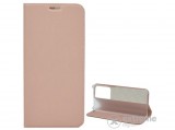 Gigapack álló, bőr hatású flip tok Samsung Galaxy S20 Plus (SM-G985F) készülékhez, rozéarany
