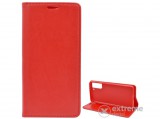 Gigapack álló bőr hatású flip tok Samsung Galaxy S21 Plus (SM-G996) 5G készülékhez, piros