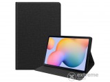 Gigapack álló, bőr hatású flip tok Samsung Galaxy Tab S6 Lite 10.4 WIFI (SM-P610) készülékhez, fekete