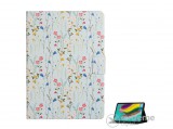Gigapack álló, bőr hatású flip tok Samsung Galaxy Tab S6 Lite 10.4 WIFI (SM-P610) készülékhez, színes virág mintás