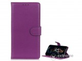Gigapack álló, bőr hatású flip tok Xiaomi Mi 10 Lite 5G készülékhez, lila