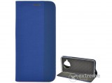 Gigapack álló, bőr hatású flip tok Xiaomi Mi 10T Lite 5G készülékhez, kék, textil mintás