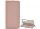 Gigapack álló, bőr hatású flip tok Xiaomi Mi Note 10 készülékhez, rozéarany