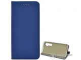 Gigapack álló, bőr hatású flip tok Xiaomi Mi Note 10 Lite készülékhez, sötétkék, rombusz mintás