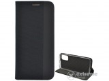 Gigapack álló, bőr hatású flip tok Xiaomi Redmi 9T készülékhez, fekete, textil mintás