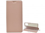 Gigapack álló, bőr hatású flip tok Xiaomi Redmi 9T készülékhez, rozéarany