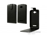 Gigapack álló bőr tok Alcatel Pop C7 (OT-7041D) készülékhez, fekete