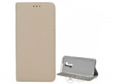 Gigapack álló bőr tok HTC U12 Plus készülékhez, arany