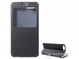 Gigapack álló bőr tok Huawei Honor View 10 készülékhez, fekete