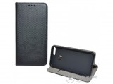 Gigapack álló bőr tok Huawei P Smart (Enjoy 7S) készülékhez, fekete