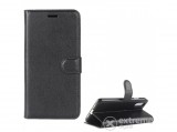 Gigapack álló bőr tok Huawei P20 készülékhez, fekete