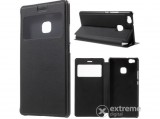 Gigapack álló bőr tok Huawei P9 lite (2016) készülékhez, fekete