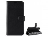 Gigapack álló bőr tok Huawei Y5 2018 (Y5 Prime 2018) készülékhez, fekete