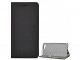 Gigapack álló bőr tok Huawei Y6 (2018) készülékhez, fekete