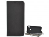 Gigapack álló bőr tok Huawei Y7 (2019) készülékhez, fekete