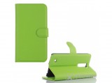 Gigapack álló bőr tok LG K10 (K420n) készülékhez, zöld