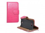 Gigapack álló bőr tok Nokia 225 készülékhez, rózsaszín
