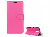Gigapack álló bőr tok Nokia X6 (2018) készülékhez, rózsaszín