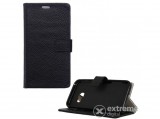 Gigapack álló bőr tok Samsung Galaxy A3 (2017) készülékhez, fekete