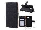 Gigapack álló bőr tok Samsung Galaxy A3 (2017) SM-A320F készülékhez, fekete