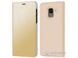 Gigapack álló bőr tok Samsung Galaxy A8 Plus (2018) SM-A730F készülékhez, arany