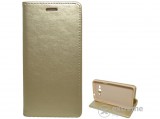 Gigapack álló bőr tok Samsung Galaxy Grand Prime (SM-G530F) készülékhez, arany