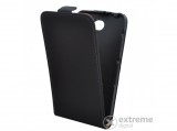 Gigapack álló bőr tok Sony Xperia E4 (E2105) készülékhez, fekete