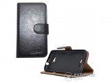 Gigapack álló bőr tok Sony Xperia E4g (E2003) készülékhez, fekete