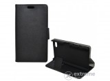 Gigapack álló bőr tok Sony Xperia Z5 Compact (E5803) készülékhez, fekete