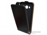 Gigapack álló bőr tok (textilminta) Samsung Galaxy J5 (2016) (SM-J510) készülékhez, fekete