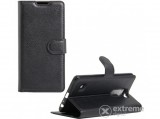 Gigapack álló műbőr flip tok, Alcatel Pop 4 plus (OT-5056) készülékhez, fekete
