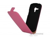 Gigapack álló, műbőr, mágneses FLIP tok Samsung Galaxy S Duos készülékekhez, pink