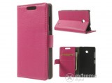 Gigapack álló, műbőr, oldalra nyíló FLIP tok Nokia Lumia 630 készülékekhez, magenta