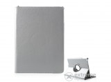 Gigapack álló, műbőr tok Apple iPad 9,7  készülékhez, ezüst