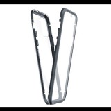 Gigapack Alumínium telefonvédő (360°-os védelem, mágneses, közepesen ütésálló, edzett üveg előlap, hátlap, 9H) FEKETE [Apple iPhone 13 Pro] (5996591131955) - Telefontok