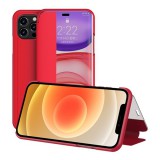 Gigapack Apple iPhone 12 Pro Max tok álló (Flip, oldalra nyíló, hívószámkijelzés) piros