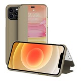 Gigapack Apple iPhone 12 Pro tok álló (Flip, oldalra nyíló, hívószámkijelzés) barna