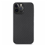 Gigapack Apple iPhone 13 Pro szilikon telefonvédő (bőr hatású, karbon minta) fekete