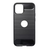 Gigapack Apple iPhone 13 Pro szilikon telefonvédő (közepesen ütésálló, szálcsiszolt, karbon minta, logo kivágás) fekete