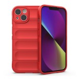 Gigapack Apple iPhone 14 Plus szilikon telefonvédő (közepesen ütésálló, kamera védelem, 3d minta) piros