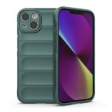 Gigapack Apple iPhone 14 Plus szilikon telefonvédő (közepesen ütésálló, kamera védelem, 3d minta) sötétzöld