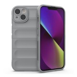 Gigapack Apple iPhone 14 Plus szilikon telefonvédő (közepesen ütésálló, kamera védelem, 3d minta) szürke