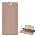 Gigapack Apple iPhone 14 Plus tok álló, bőr hatású (flip, asztali tartó funkció) rozéarany 2