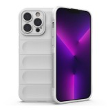 Gigapack Apple iPhone 14 Pro szilikon telefonvédő (közepesen ütésálló, kamera védelem, 3d minta) fehér