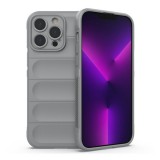 Gigapack Apple iPhone 14 Pro szilikon telefonvédő (közepesen ütésálló, kamera védelem, 3d minta) szürke