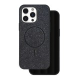Gigapack Apple iPhone 15 Pro szilikon telefonvédő (műanyag hátlap, kameravédő, magsafe, csillogó) fekete